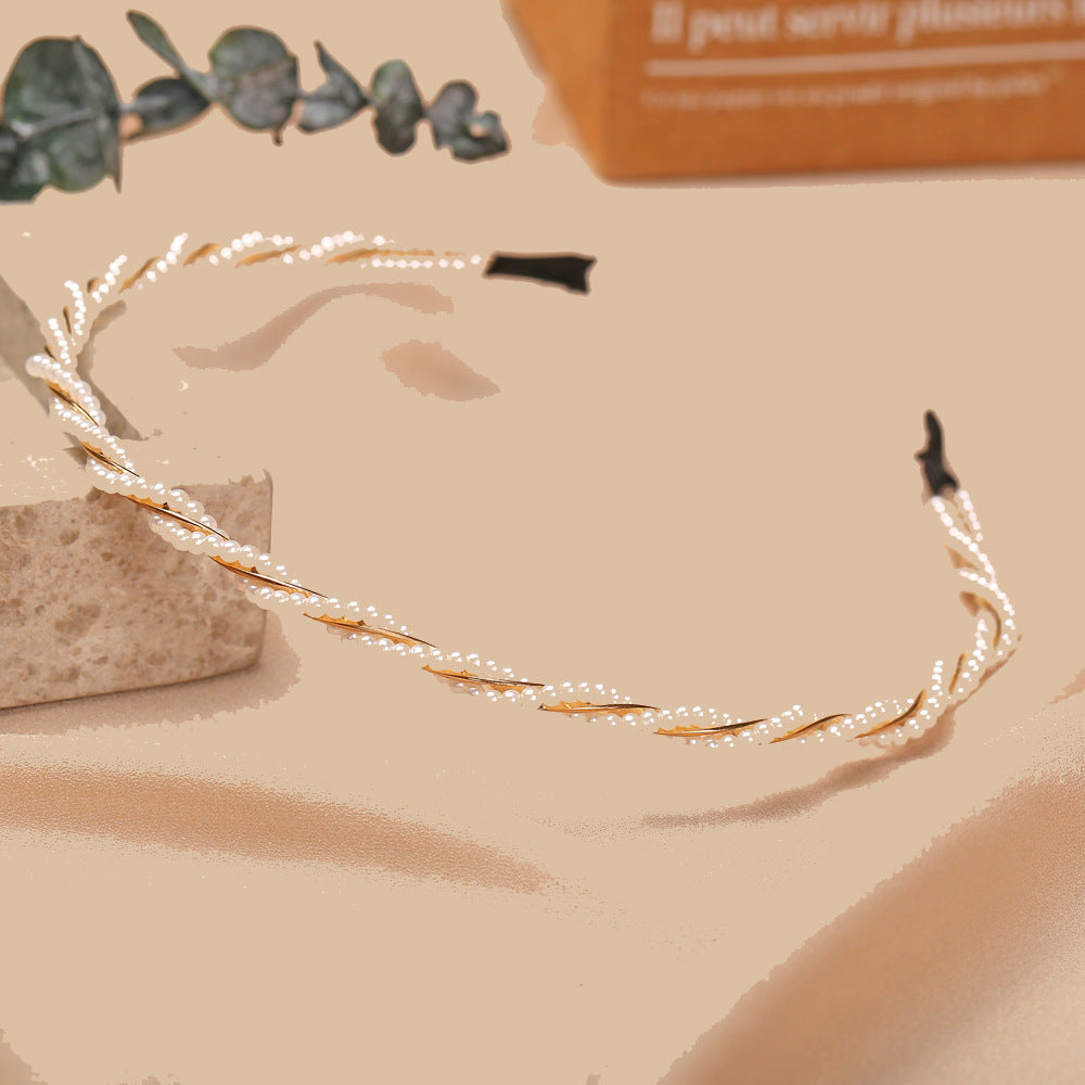 Damen Haarband mit eleganten Perlenverzierungen Shop Nory