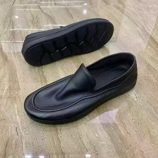 Damen Eleganter Leder-Slip-On-Loafer mit gepolstertem Fußbett und dezenter Plateausohle Shop Nory