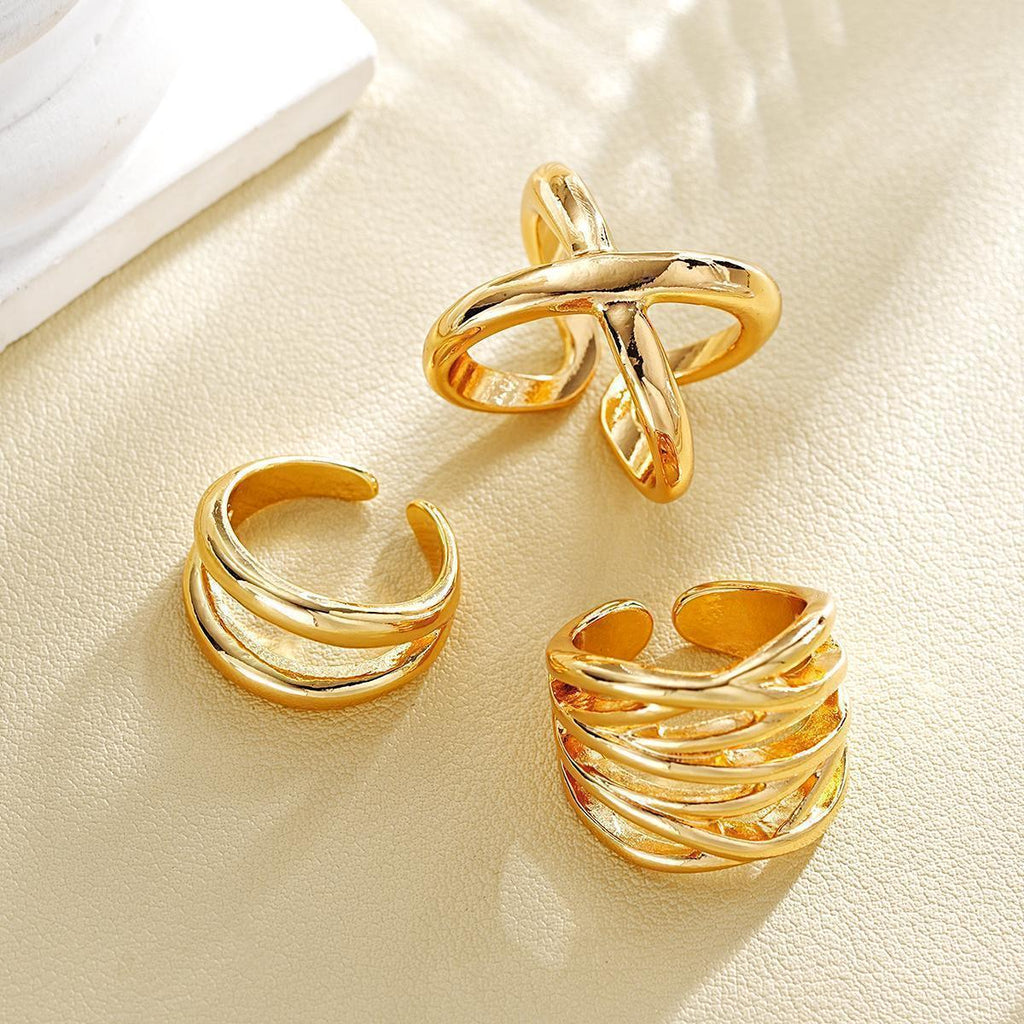 Damen Ring-Kollektion mit künstlerischen, geschwungenen Designs Shop Nory