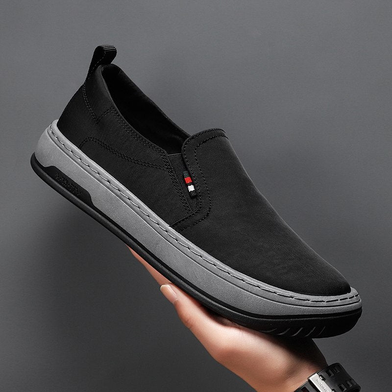 Herren Minimalistischer Slip-On City-Sneaker aus Mikrofaser mit stoßdämpfender Komfortsohle Shopy Nory