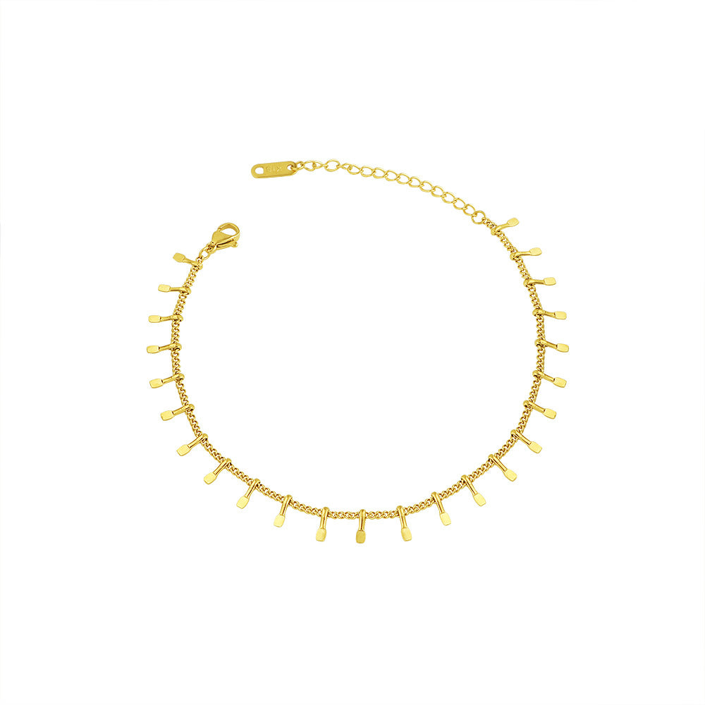 Damen elegante Fußkette mit filigranen Anhängern Shop Nory