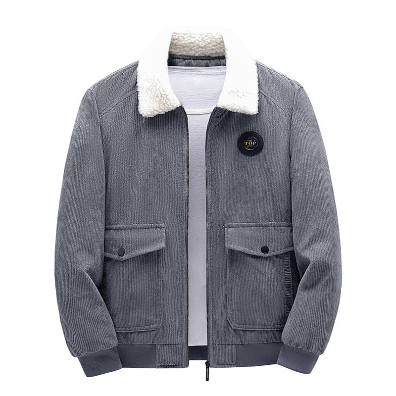 Herren Stilvolle Fleecejacke mit Teddyfutter Shop Nory