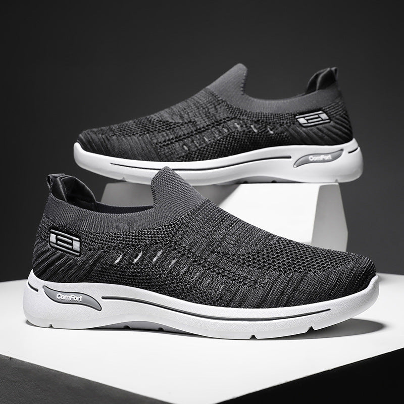 Damen nan ultraleichter gestrickter Slip-On Walking-Sneaker mit nahtlosem Sockenschaft und dämpfender EVA-Comfort-Zwischensohle Shop Nory