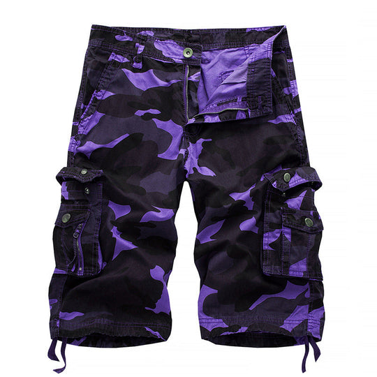 Herren Cargoshorts mit vielseitigen Taschen und Kordelzug Shopnory