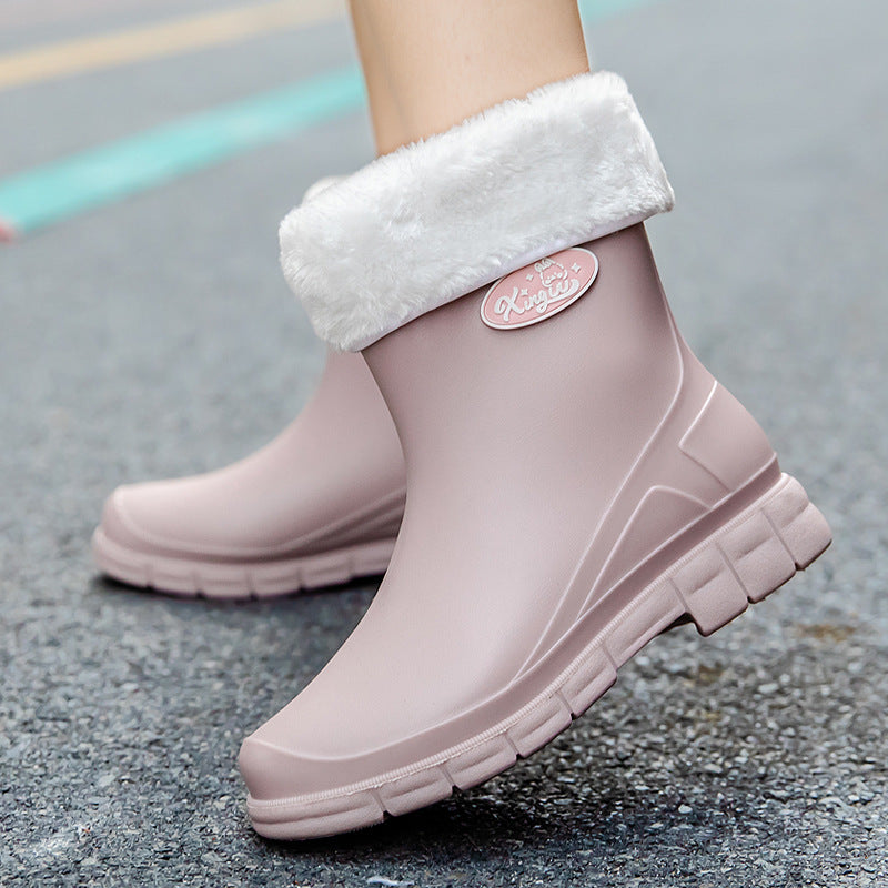 Damen Wasserdichte EVA-Ankle-Gummistiefelette mit rutschfester Profilsohle Shop Nory