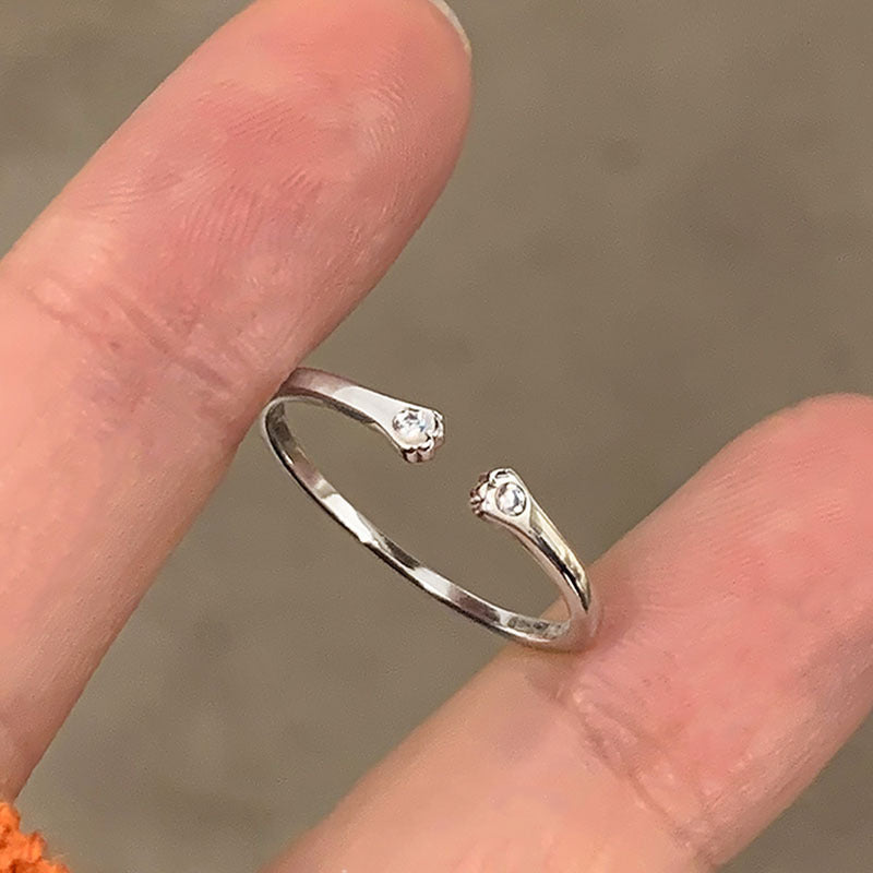 Damen Minimalistischer Ring mit funkelndem Akzent Shop Nory