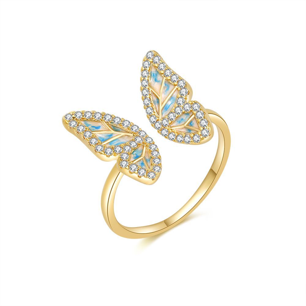 Damenring mit auffälligem Schmetterlingsdesign Shop Nory