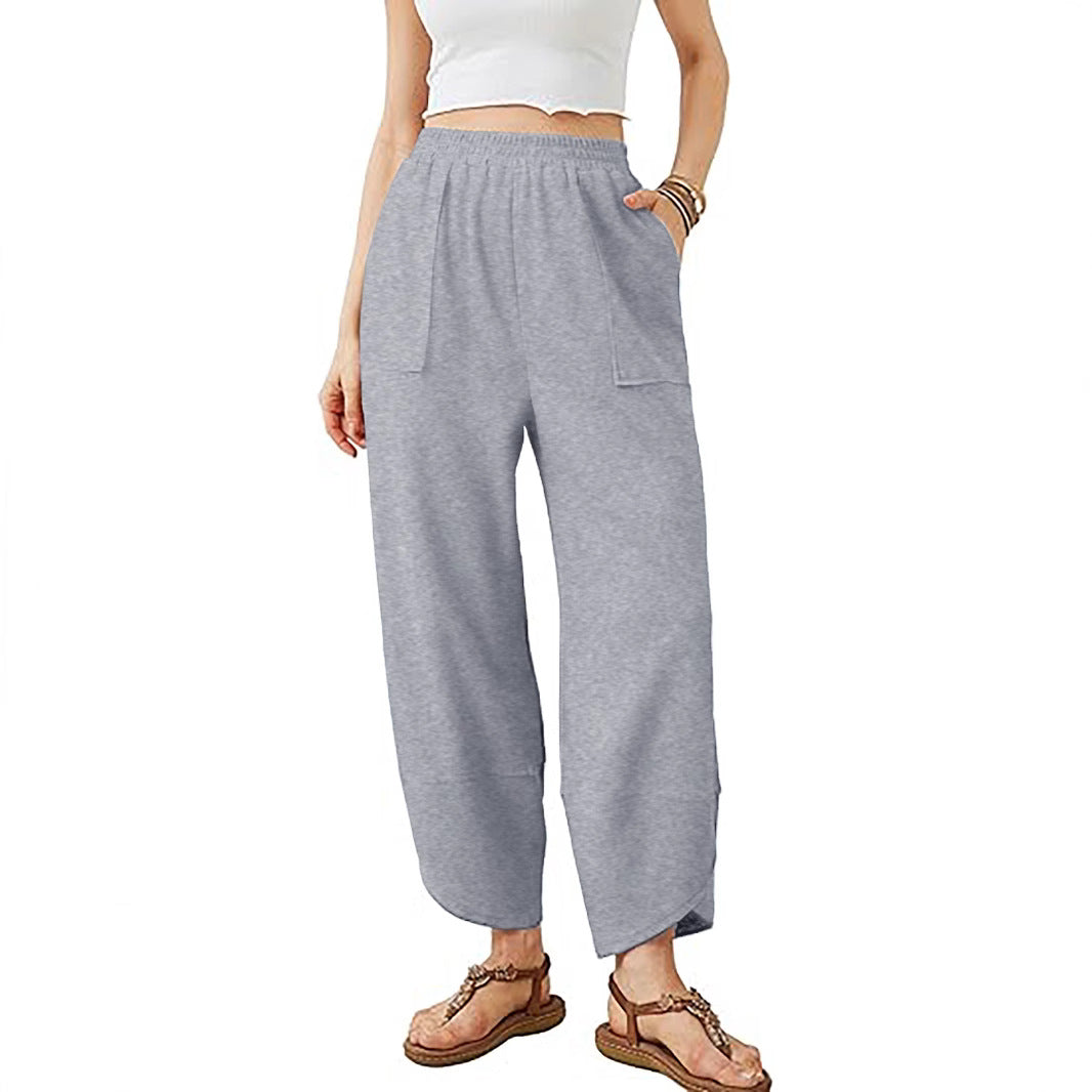 Damen Culotte-Hose mit elastischem Bund und aufgesetzten Taschen Shop Nory