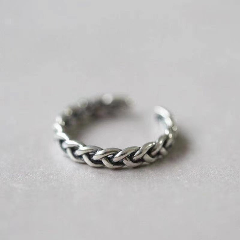 Damen modischer Ring mit geflochtenem Design Shop Nory