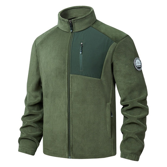 Herren Bequeme Fleecejacke mit Stehkragen Shop Nory