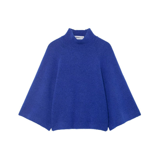 Damen Oversize Strickponcho mit Stehkragen und weitem Swing‑Schnitt Shop Nory