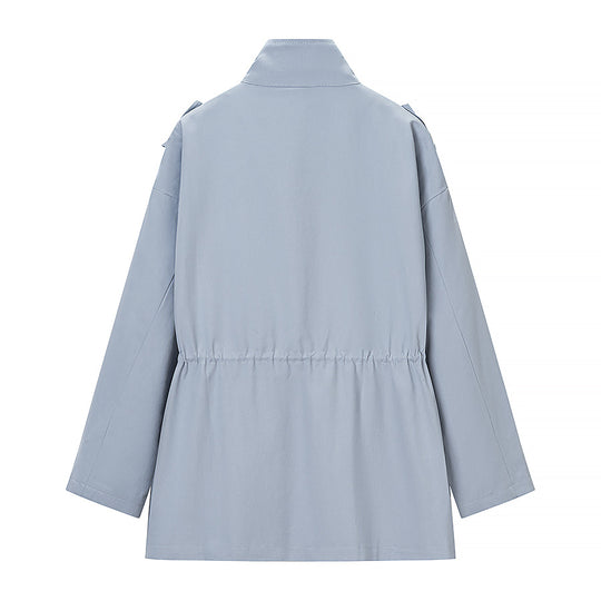 Damen Kurzparka mit hohem Stehkragen, Tunnelzug und Mehrfachtaschen Shop Nory
