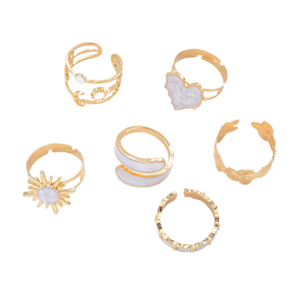 Damen Ring-Set mit kunstvollen und filigranen Designs Shop Nory