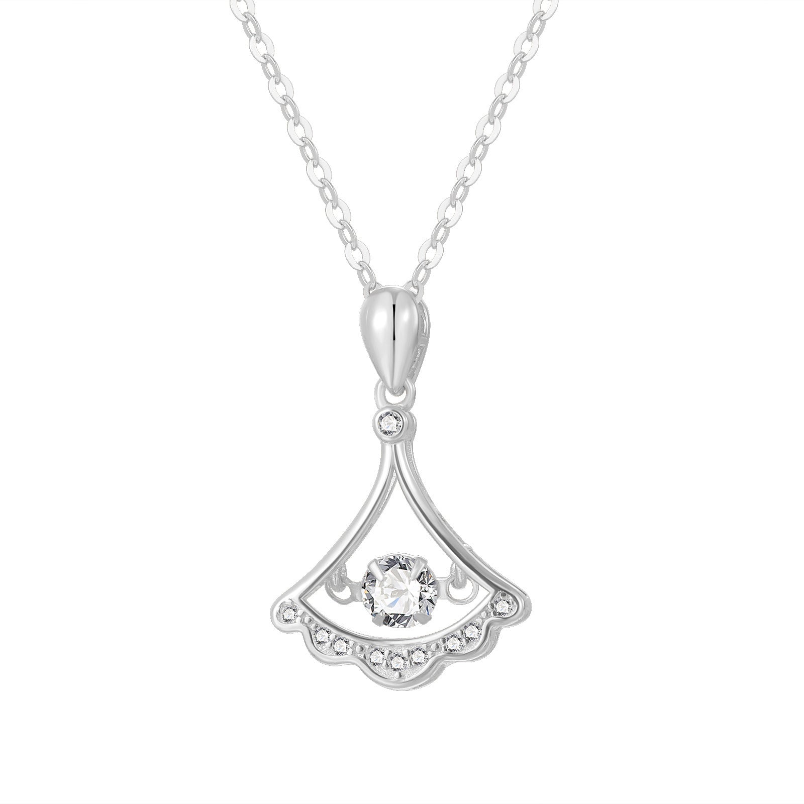 Damen Halskette mit kunstvollem Anhänger und funkelnden Swarovski-Kristallen Shop Nory