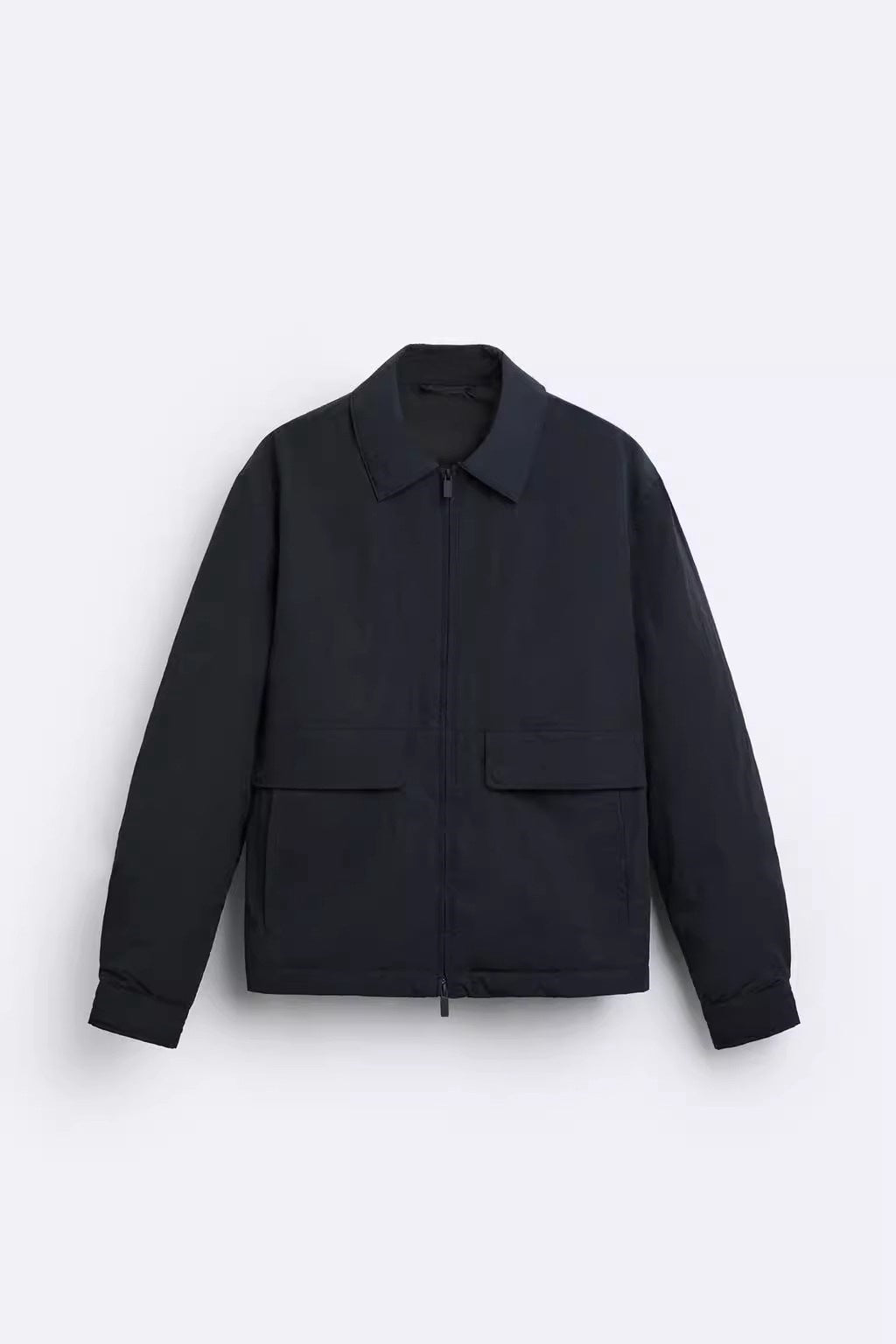 Herren Leichte Utility-Blousonjacke mit Hemdkragen und aufgesetzten Pattentaschen Shop Nory