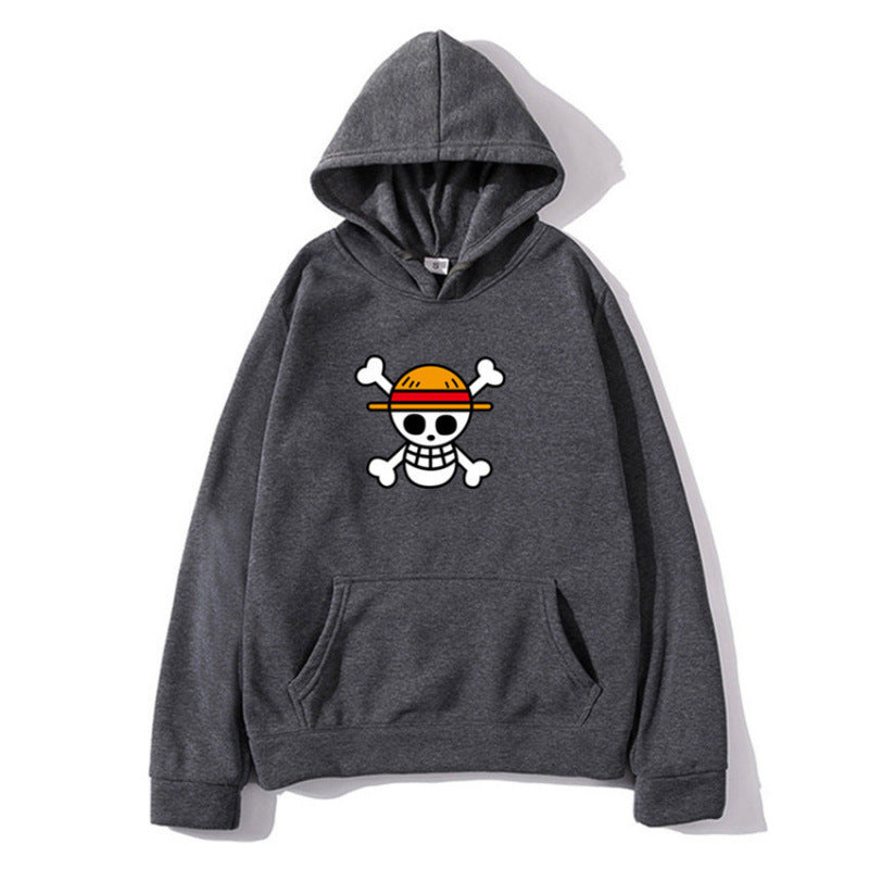 Damen Kapuzenpullover mit kreativem Piratenmotiv und bequemer Passform