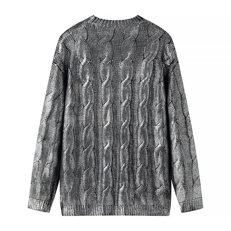 Damen Oversize-Zopfstrickpullover mit Rundhals Shop Nory