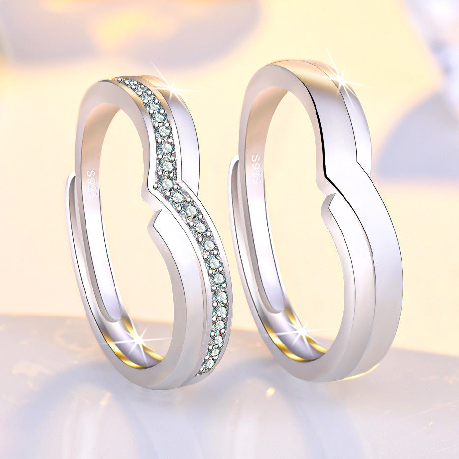 Damen minimalistischer Ring mit elegantem Wellen-Design Shop Nory