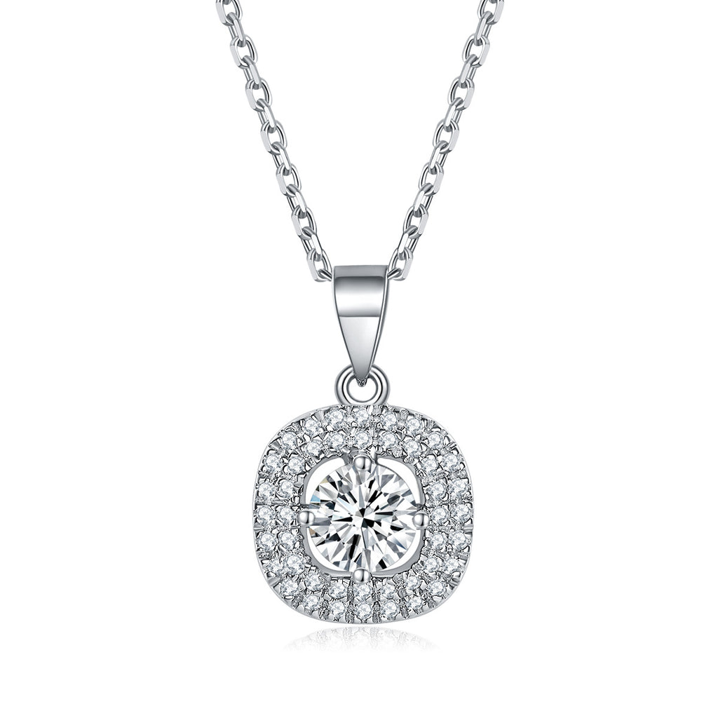 Damen Ohrringe mit funkelndem Zirkonia-Rahmen Shop Nory