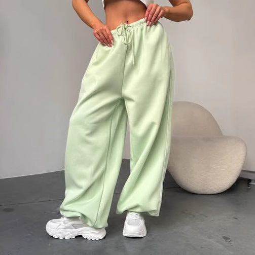 Damen Weite Sporthose mit elastischem Bund