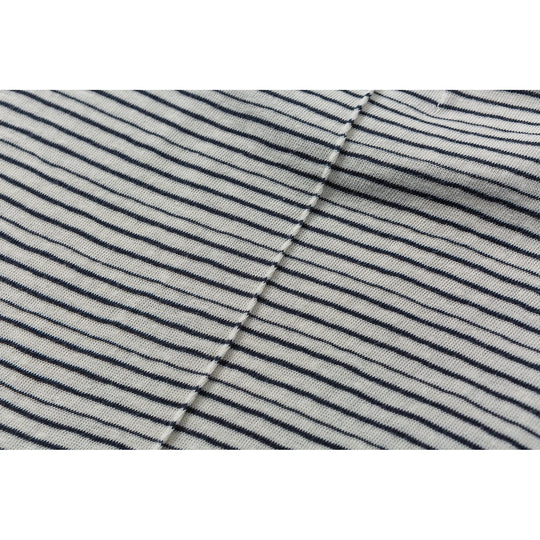 Unisex Fein gestreiftes Langarmshirt aus Baumwollmischung mit Rundhalsausschnitt Shop Nory