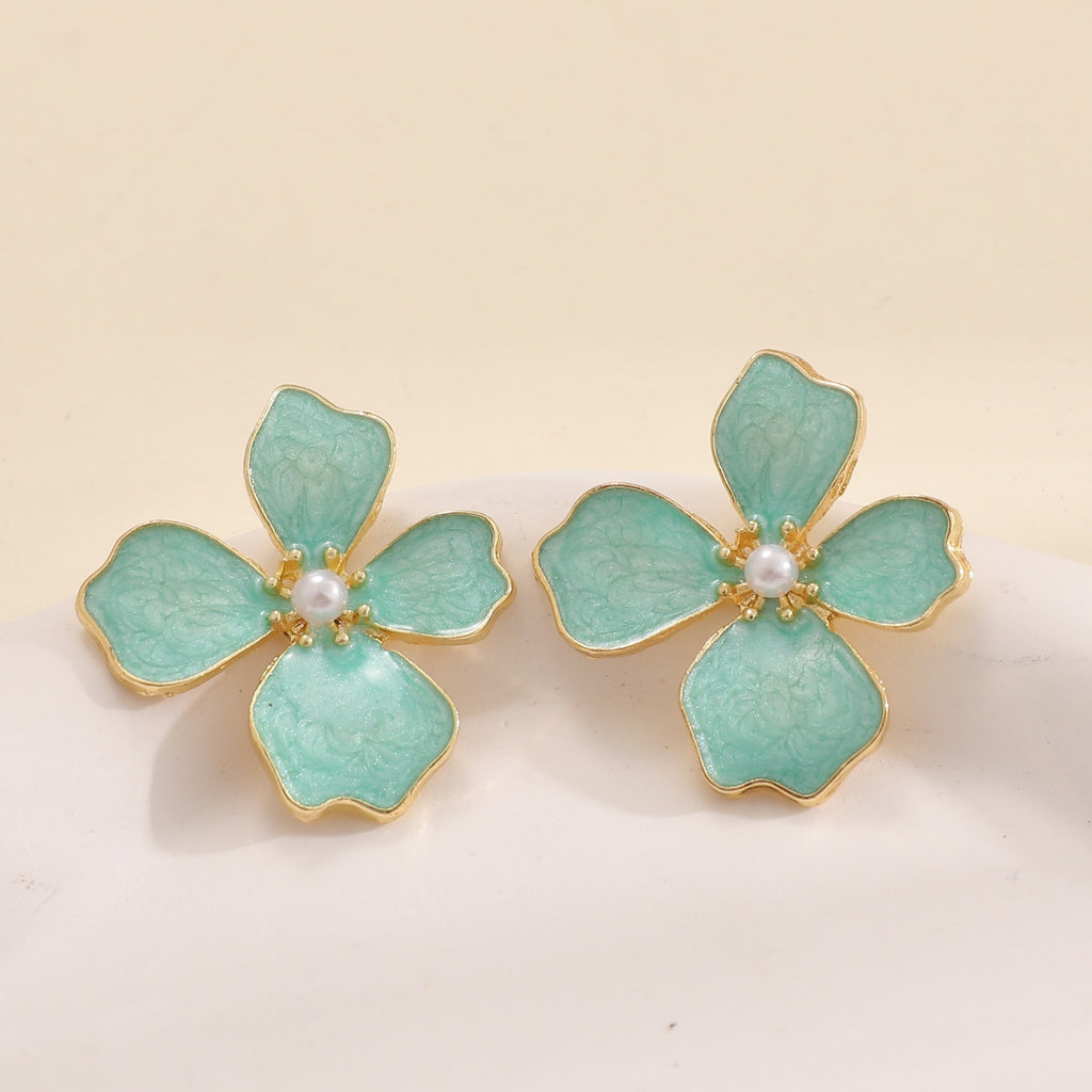 Damen Ohrstecker im kunstvollen Orchideen-Design Shop Nory