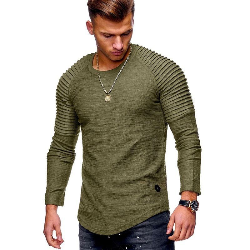 Herren Langarmshirt mit strukturiertem Design