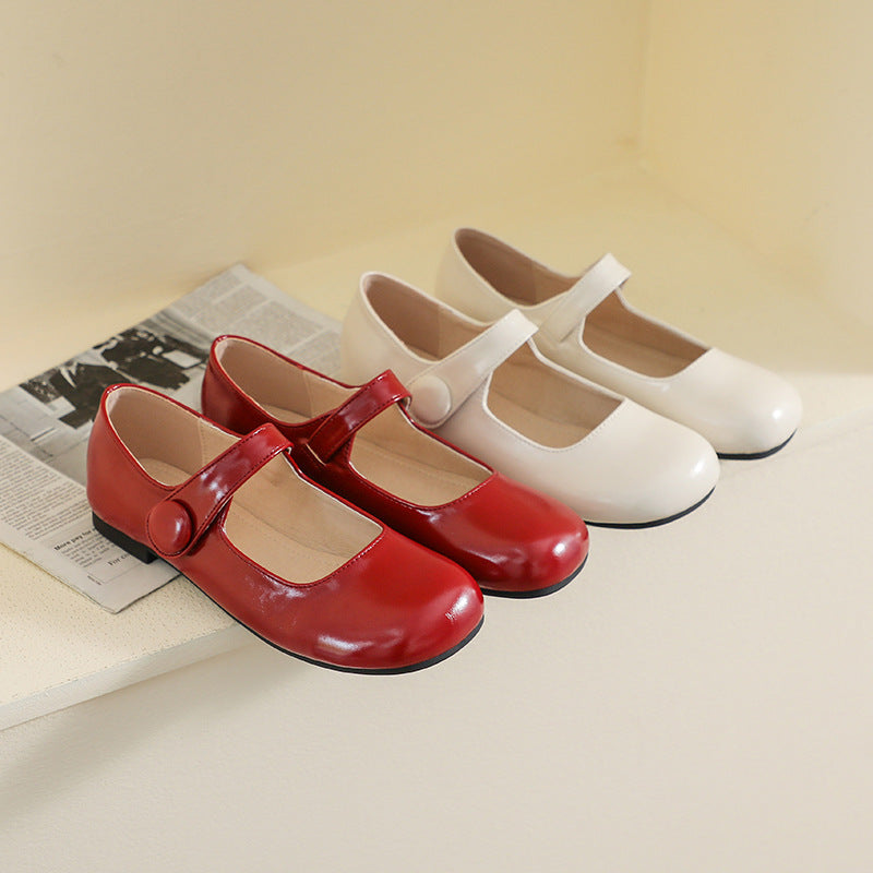 Damen Mary Jane Schuhe mit Verstellbarem Riemen und Komfortablem Fußbett