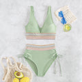 Damen Hochgeschnittener Sportbikini Shopnory