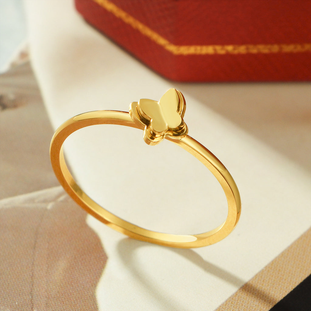 Damen Ring mit Schmetterlingsdesign Shop Nory