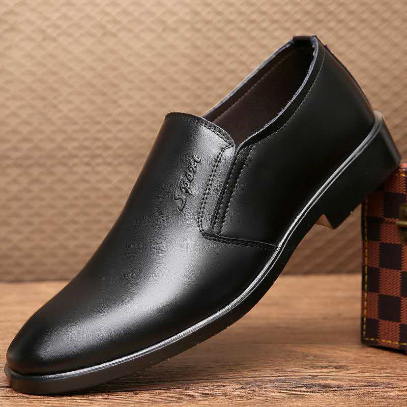Herren Eleganter Lederslipper mit elastischem Einstieg und profilierter Gummisohle Shop Nory