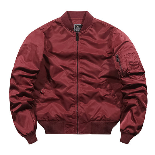 Herren Bomberjacke im Pilotenstil mit wasserabweisender Nylonhülle und Ärmel-Utilitytasche Shop Nory