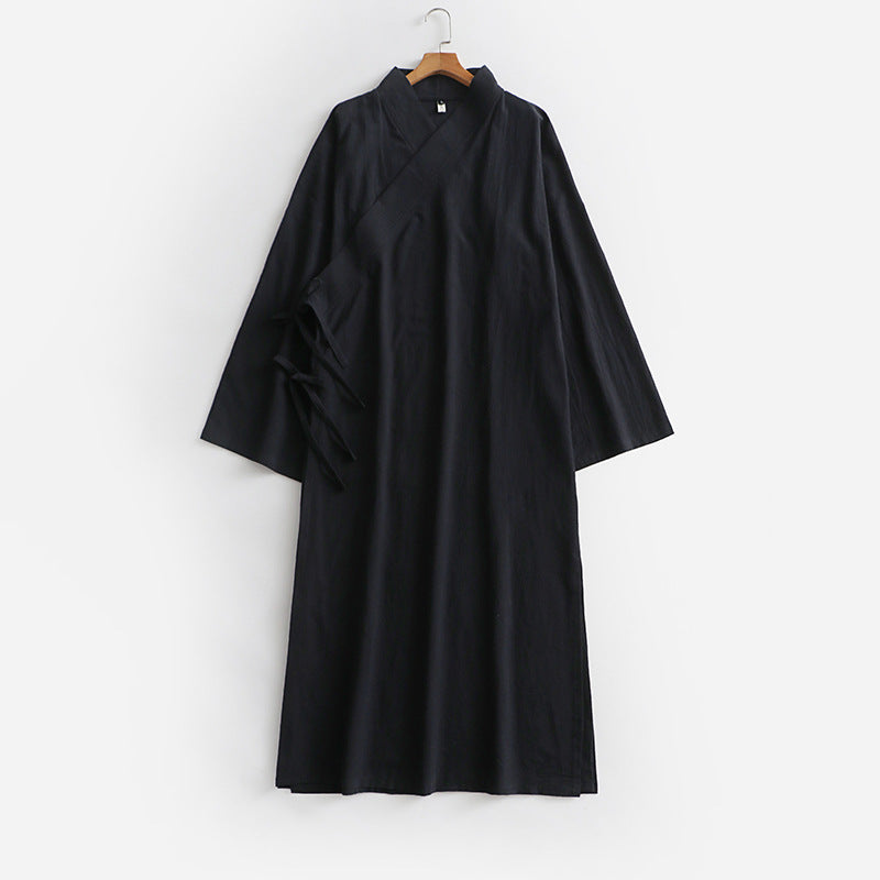 Unisex Langer Kimono-Mantel mit Bindeband, weitem Schnitt und minimalistischer Silhouette Shop Nory