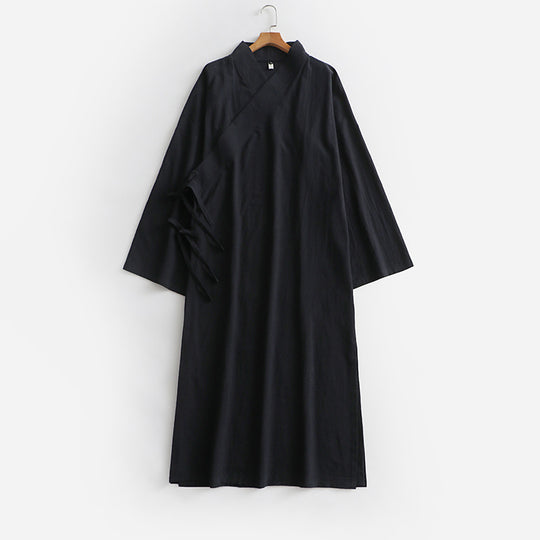 Unisex Langer Kimono-Mantel mit Bindeband, weitem Schnitt und minimalistischer Silhouette Shop Nory