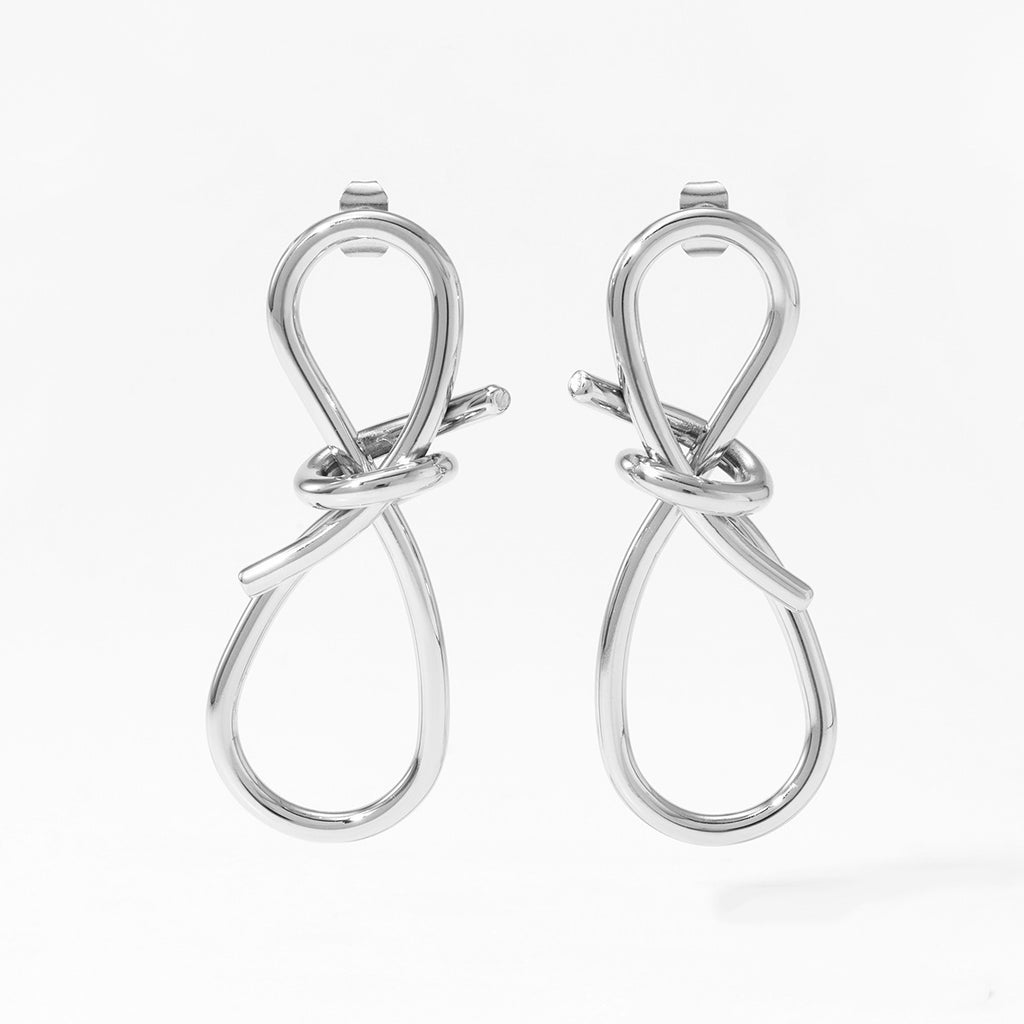 Damen Ohrstecker mit kunstvollem Knoten-Design Shop Nory