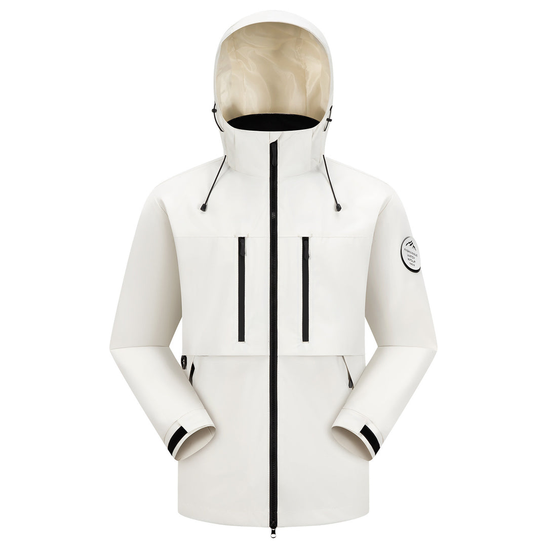 Herren Wasserdichte atmungsaktive Softshell Outdoorjacke mit verstellbarer Kapuze Shop Nory
