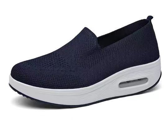 Damen Slip-On Sneakers mit atmungsaktivem Obermaterial und stoßdämpfender Sohle