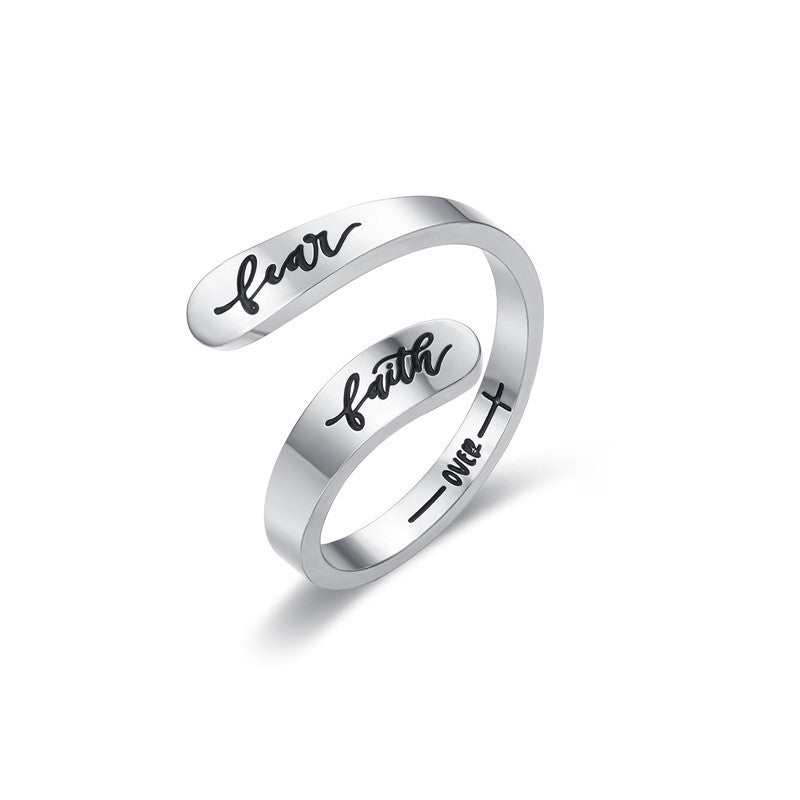 Damen Schriftzug Ring Shop Nory