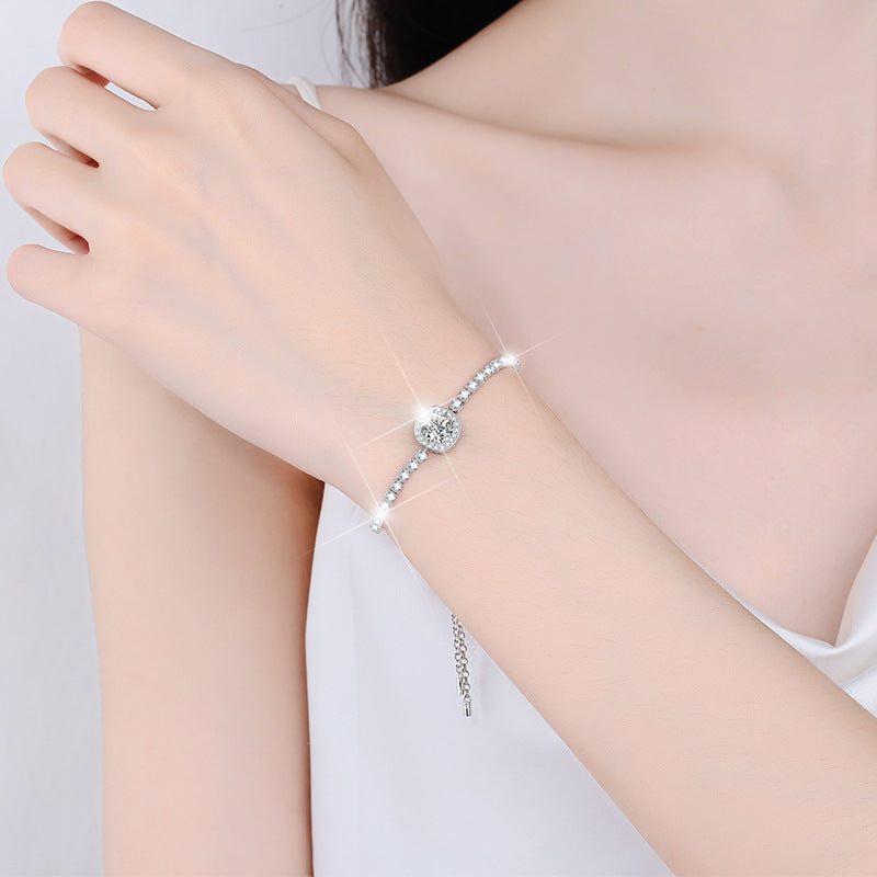 Damen elegantes und funkelndes Armband mit Zirkonia Shop Nory