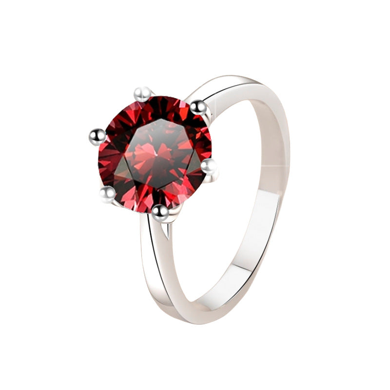 Damenring mit strahlendem gelben Zirkonia und elegantem Design Shop Nory