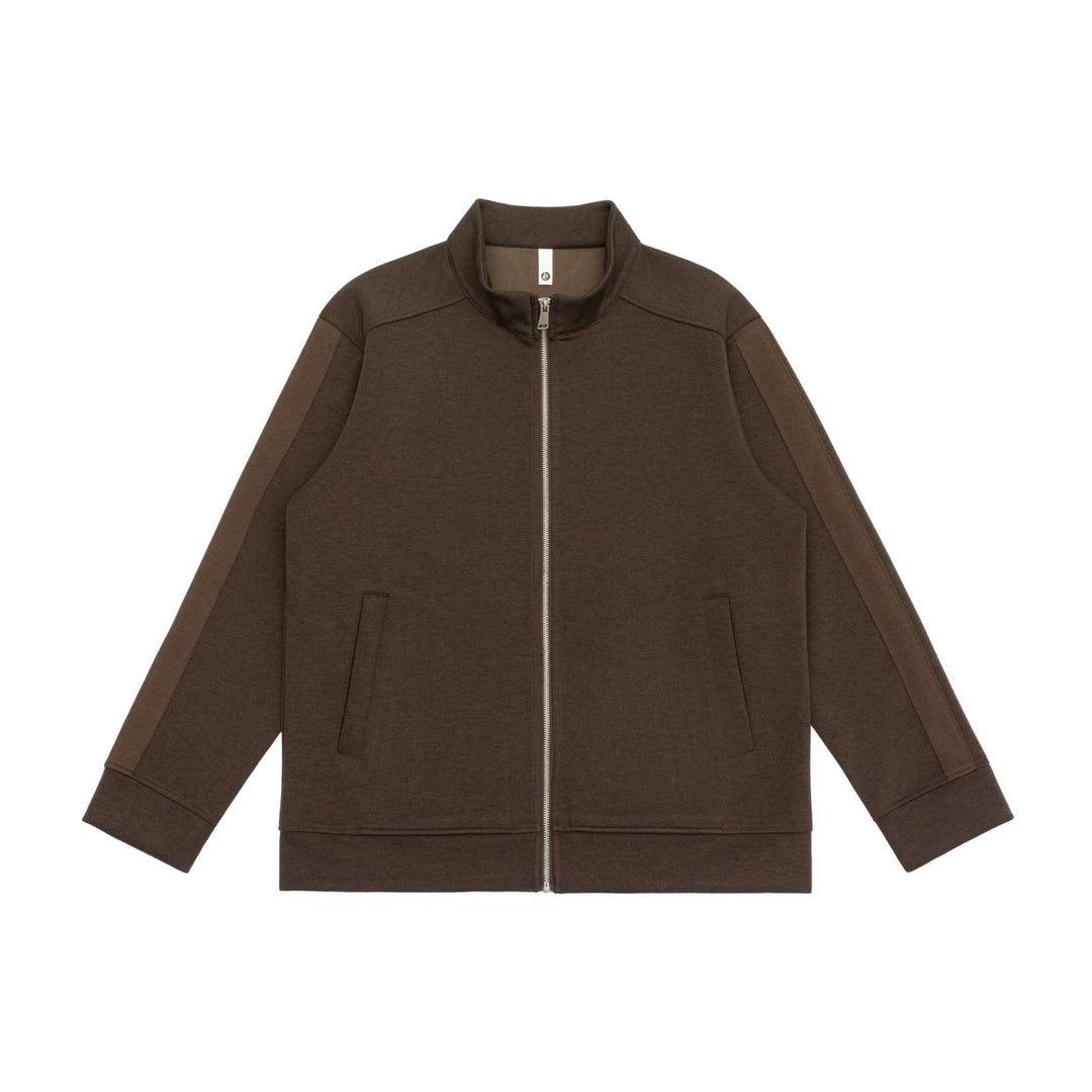 Herren Sweatjacke mit Stehkragen, durchgehendem Reißverschluss und kontrastierten Ärmeleinsätzen Shop Nory