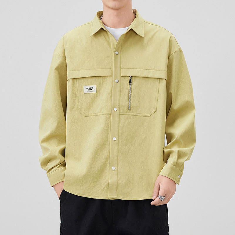 Herren Modische Utility-Jacke mit praktischen Taschen Shop Nory