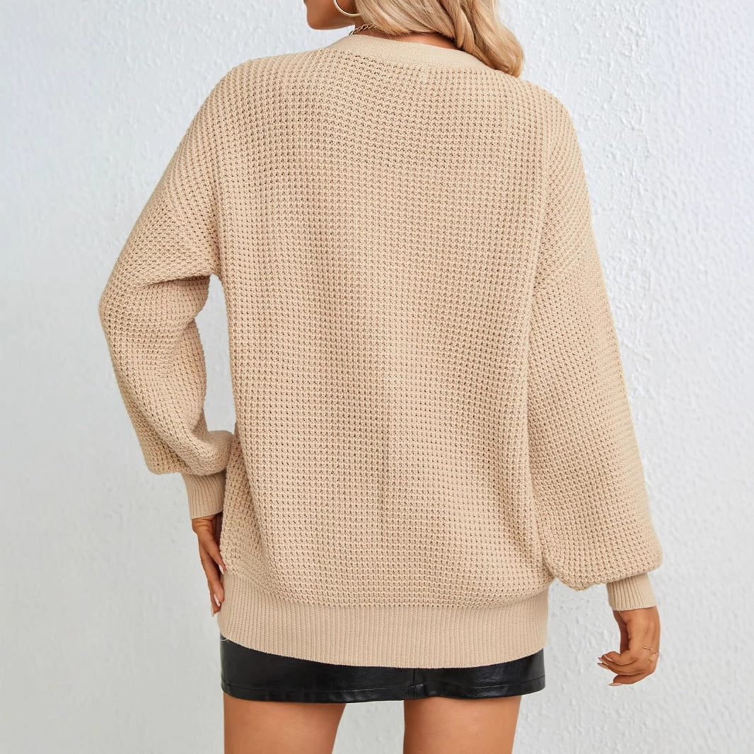 Damen Grobstrick Cardigan