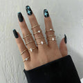 Damen Ring-Set mit funkelnden Zirkonia-Steinen und elegantem Design Shop Nory