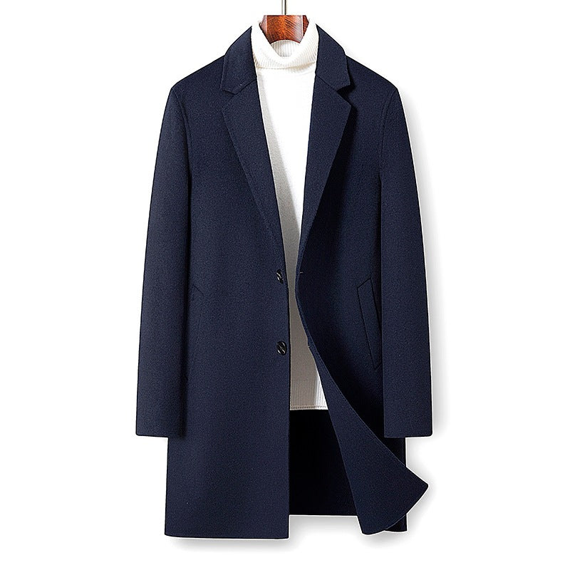 Damen Modern Tailored Langer Übermantel Shop Nory