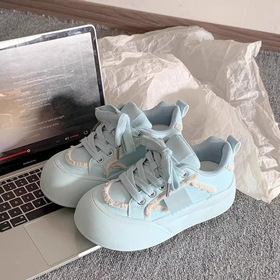 Damen Plateausneaker mit Plüschbesatz, weich gepolsterter Innensohle und skulpturierter Sohle Shop Nory