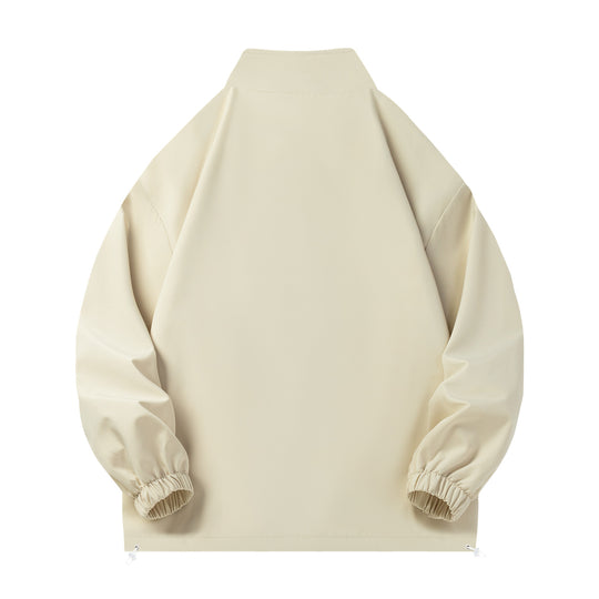 Unisex Leichte Windjacke mit hochabschließendem Stehkragen, Elastikbündchen & verstellbarem Kordelzugsaum Shop Nory