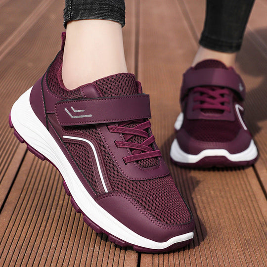 Damen Sportliche Freizeitschuhe mit rutschfestem Klettverschluss