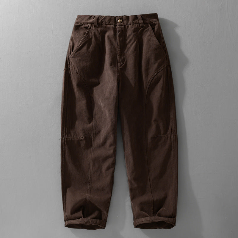 Herren Lockere Cargohose im Utility‑Stil mit verstärkten Kniepaneelen und konischem Bein Shop Nory