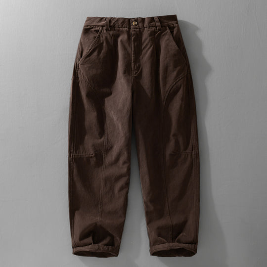 Herren Lockere Cargohose im Utility‑Stil mit verstärkten Kniepaneelen und konischem Bein Shop Nory